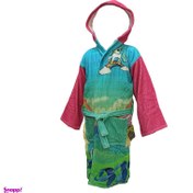 تصویر حوله پالتویی کودک آتنا مدل پونی طرح اسب تک شاخ سایز 90 سانتی‌متر 