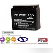 تصویر باتری یو پی اس 6 ولت 4.5 آمپر صبا ا Saba Battery 6V 4.5Ah VRLA Battery 