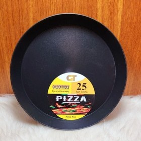 تصویر قالب پیتزا فلزی مارک قالب pizza قطر 25 مارک golden toolsدر پلاسکو دهقان 