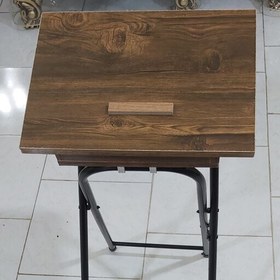 تصویر میز وصندلی نماز باکسدار و تاشو،جنس MDF،تحمل وزن بالا،تنظیم میز در دوقد 