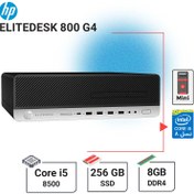 تصویر مینی کیس استوک اچ پی HP EliteDesk G4 800 - Cpu i5 8500 + Ram 8GB DDR4 + SSD 256GB M2 CPU i5 8500 3 GHz + Ram 8 GB DDR4