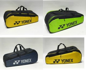 تصویر ساک تنیس دوقلوی Yonex | سبک، جادار و حرفه‌ای 