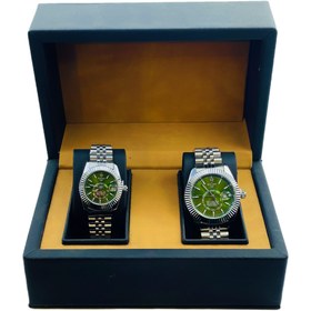 تصویر ساعت مچی ست مدل رولکس سبز 
