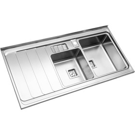 تصویر سینک روکار استیل البرز مدل ۸۵۶ Built-out Steel Alborz sink