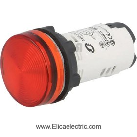 تصویر چراغ سیگنال اشنایدر باکالیت قرمز با LED داخلی 230 تا 240 ولت AC 