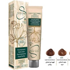 تصویر رنگ موی بدون آمونیاک سلوم حجم 120ml سری فندقی 