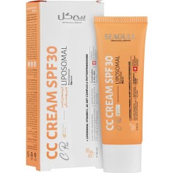 تصویر کرم متعادل کننده چربی پوست رنگی ( بژ طبیعی ) سی گلCc Cream SPF30 Seagull SPF30 