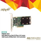 تصویر کنترلر tri-mode اچ پی HPE MR416i-p Gen10 Plus 4GB Cache NVMe/SAS 12G Controller | P06367-B21 