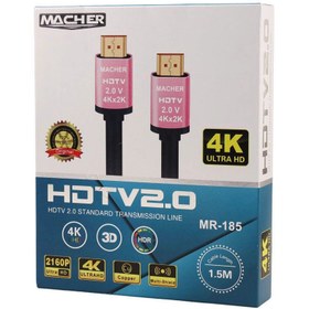 تصویر کابل HDMI مچر کد 4K مدل MR-185 طول 1.5 متر 