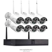 تصویر پک دوربین مداربسته بیسیم 8 کانال مدل 8CH Pack of 8 channel wireless CCTV camera model 8CH