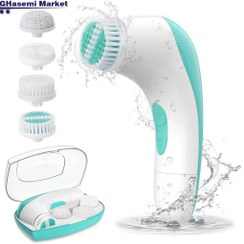 تصویر فیس براش 4 کاره برند ETEREAUTY ETEREAUTY 4 in 1 Travel-sized Electric Facial Cleaning Brush Skin Care Electric Beauty Device Brush Skin Care Massager