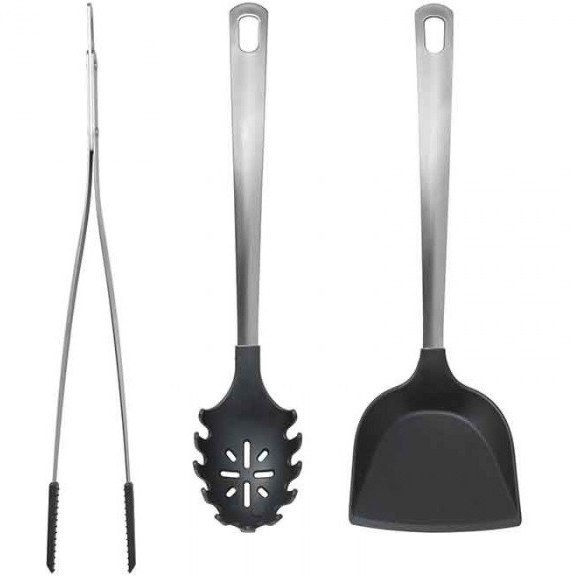 IKEA 365+ HJÄLTE Soup ladle, stainless steel/black - IKEA