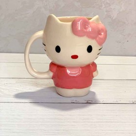 تصویر ماگ کیتی صورتی 