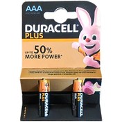 تصویر باتری نیم قلمی دوراسل مدل Plus Power بسته 2 عددی ا Duracell Plus Power AAA Battery Pack Of 2 Duracell Plus Power AAA Battery Pack Of 2