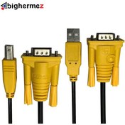 تصویر کابل KVM USB پی نت مدل KUC15 به طول 1.5 متر 