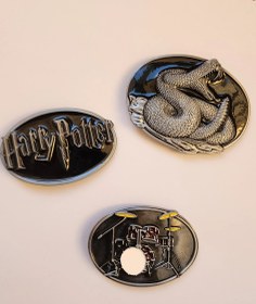 تصویر سگک کمربند - مشکی / مار 