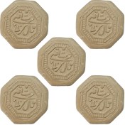 تصویر مهر نماز تربت اعلی مال کربلا طرح هشت ضلعی بسته 5 تایی 
