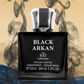 تصویر ادوپرفیوم مردانه Black Arkan حجم 100میل ریو کالکشن Rio Collection Black Arkan Eau De Parfum For Men 100ml