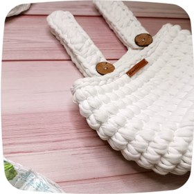 تصویر آویز نظم دهنده ی تریکویی تخت نوزاد دخترانه / پسرانه Tricot hanger for baby bed for girls/boys