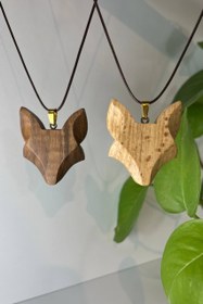 تصویر گردنبند چوبی روباه 