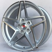 تصویر رینگ اسپرت ووسن 2025 سایز 16 اینچ - رخ تراش نقره ای (رینگ VOSSEN)(5 پیچ)(مخصوص دنا توربو) 