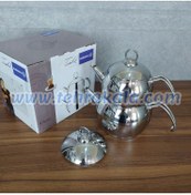 تصویر کتری و قوری کرکماز مدل Tombik کد A104 Korkmaz Tombik A104 Teapot And Kettle Set