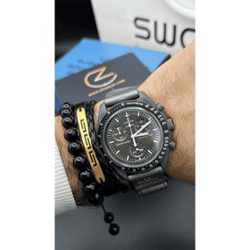 تصویر ساعت مچی امگا سواچ عطارد Omega x Swatchمدل Mission to Mercury رنگ طوسی چهار موتور فعال ساعت مچی عقربه ای مردانه امگا سواچ مدل ساعت مچی امگا سواچ عطارد Omega x Swatchمدل Mission to Mercury رنگ طوسی چهار موتور فعال