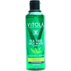 تصویر ژل شستشوی صورت درخت چای (تی تری) ویتولا مناسب پوست چرب و مختلط Vitola Tea Tree Face Wash