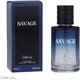 تصویر ادکلن (ادوپرفیوم) مردانه دیور ساواج SAVAGE مینیاتوری برند بالرینا 25 میل Ballerina brand 25 ml Dioe Sauvage eau de parfume