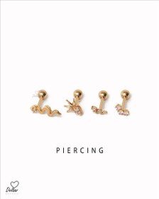 تصویر پیرسینگ گوش مار 