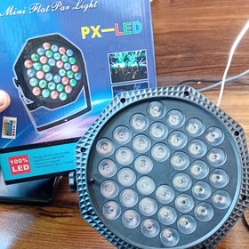 تصویر چراغ رقص نور PX-LED + ریموت کنترل PX-LED LED Light 