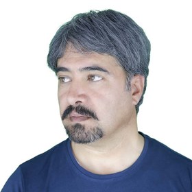 تصویر کلاه گیس مردانه جو گندمی با 70 درصد موی سفید و ظاهر طبیعی (105-56) 