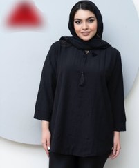 تصویر تونیک یقه‌بندار لاریس کوک‌دوزی 