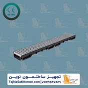 تصویر گاتر با درپوش گالوانیزه مشبک با ابعاد 6*13.4 سانتی متر 