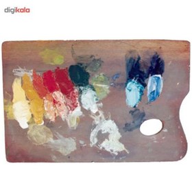 تصویر پالت رنگ چوبی بومیران مستطیل 