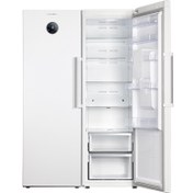 تصویر یخچال فریزر دوقلو زیرووات مدل ZR15-ZF15 Zerowatt 900 liter silver ZRA15S refrigerator