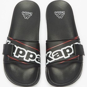 تصویر دمپایی راحتی مردانه با طرح لوگو برند kappa Mens Logo Print Slip On Slide Slippers