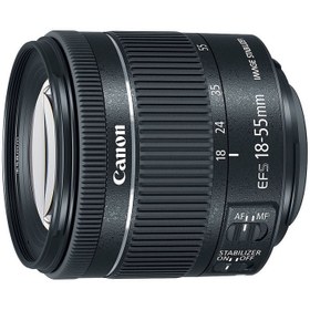 تصویر لنز دوربین کانن مدل EFS18-55mm stm (آنباکس) 