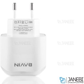 تصویر شارژر دیواری باوین مدل PC359Y همراه با کابل Micro USB Bavin Wall Charger PC359Y With Micro USB