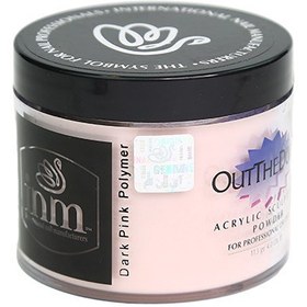 تصویر پودر کاشت ناخن دارک پینک 113 گرم inm Dark pink nail planting powder 113 grams inm