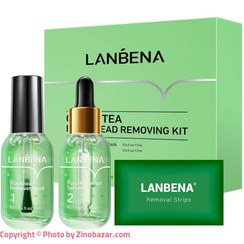تصویر پک ضد جوش سر سیاه لانبنا ا LANBENA Green Tea Blackhead Removing Kit LANBENA Green Tea Blackhead Removing Kit