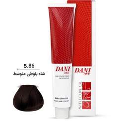 تصویر رنگ مو دنی وان سری شاه بلوطی شماره 5.86 رنگ شاه بلوطی روشن حجم 100 میلی لیتر Dani One Hair Color No. 5.86 volume 100ml