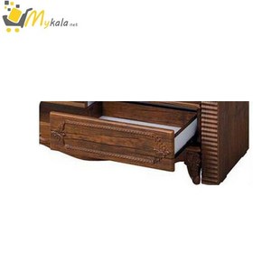تصویر میز تلویزیون چوبی مدل R722 در سایز ۱۲۰ سانت در رنگ سفید صحرایی ا R722 R722