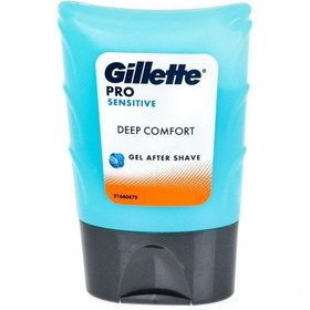 تصویر ژل افتر شیو تیوپی ژیلت Gillette مدل Deep Comfort مناسب پوست حساس حجم 75 میل 