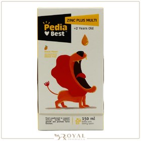 تصویر شربت زینک پلاس مولتی پدیابست مخصوص کودکان 150 میلی لیتر Pedia Best Zinc Plus Multi 150 ml