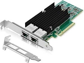 تصویر کارت شبکه NICGIGA 10Gb Dual LAN Base-T PCI-e، کنترلر Intel X540، آداپتور اترنت 10Gbps، 2 * 10Gbe RJ45 پورت، کارت NIC 10G، پشتیبانی از Windows/Windows Server/Linux/Vmware/ESX - ارسال 15 الی 20 روز کاری 