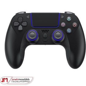 تصویر دسته بازی بی سیم هیسکا مدل HR-70 HISKA HR-70 RGB Wireless Gamepad