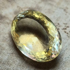 تصویر نگین سیترین قواره دار تراش جواهری 