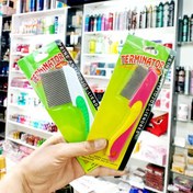 تصویر شانه شپش دسته دار ترمیناتور ا Terminator Lice Nit Comb With Handle Terminator Lice Nit Comb With Handle