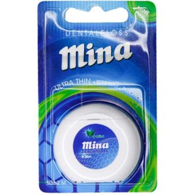 تصویر نخ دندان فوق نازک نعنایی مینا 50 متر Ultra Thin Eucalyptus Dental Floss